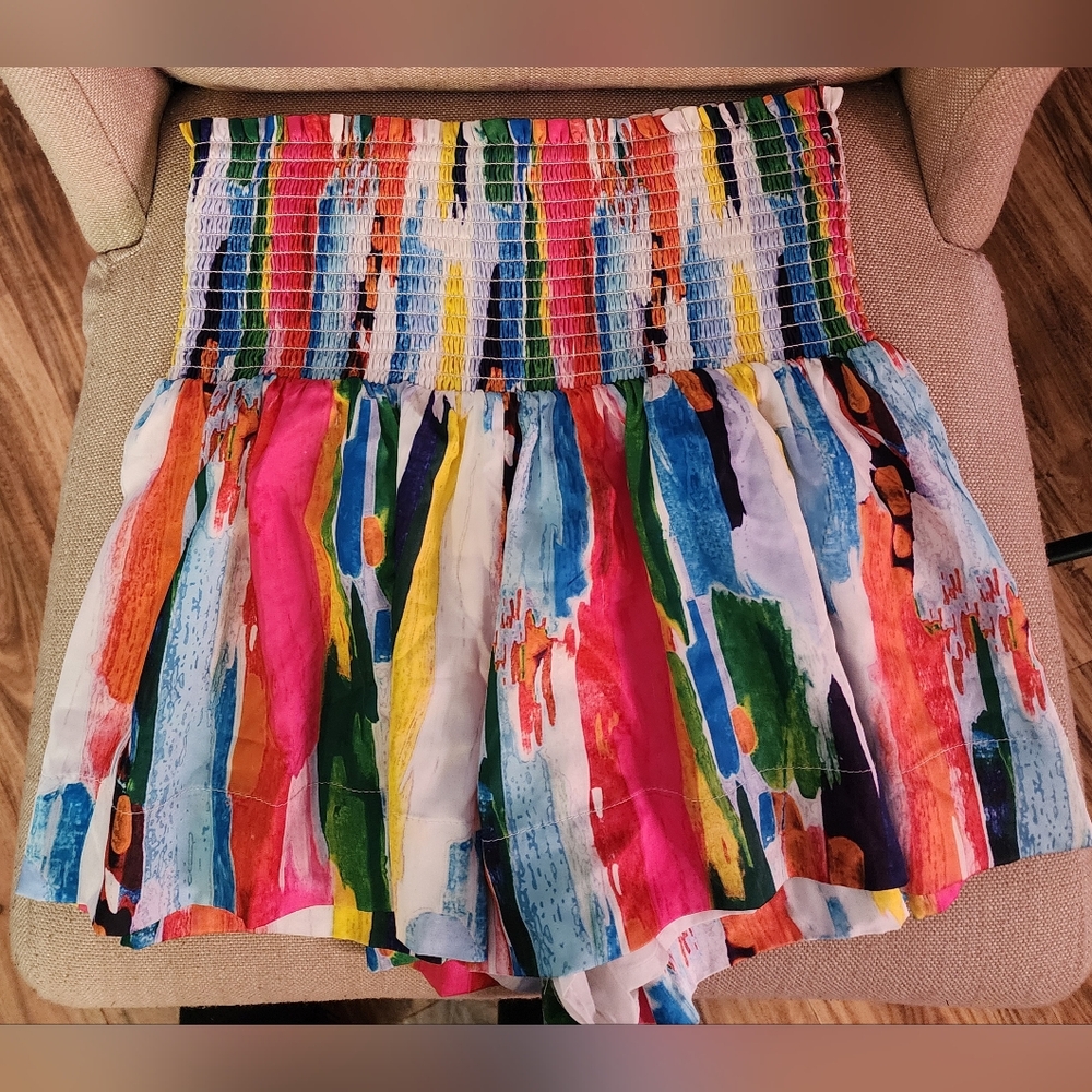 Nwot Judith March "Where To Next" Colorful Shorts - Picture 4 of 4